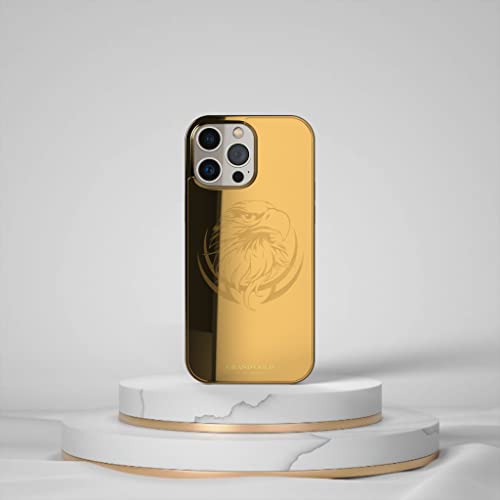 Vergoldete Schutzhülle für iPhone, kratzfest, stoßfest, schlank, Premium-Touch, stilvoll und luxuriös, iPhone 13, 14 Pro und Pro Max (14 Pro Max, Phoenix) von GRAND GOLD