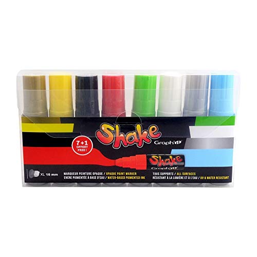 Shake GI43500 Farbstifte, 8 Stück von GRAPH'IT