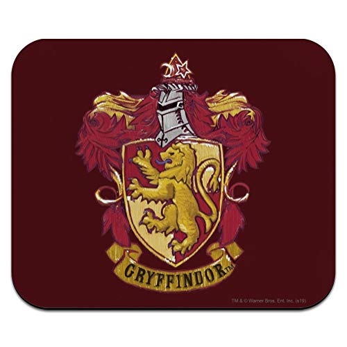 Harry Potter Gryffindor Bemaltes Wappen Niedriges Profil Dünnes Mauspad Mousepad von GRAPHICS & MORE