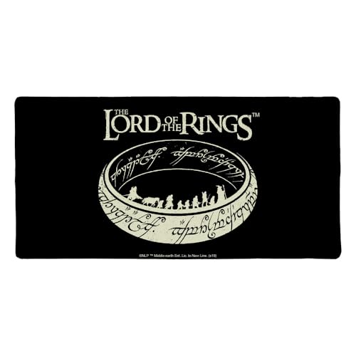 Lord of The Rings The Journey Großes Gaming-Mauspad, Schreibtischunterlage mit genähten Kanten, rutschfeste Unterseite für Gamer, Zuhause und Büro, 31,5 x 15,7 cm Lord of The Rings The Journey Großes Gaming-Mauspad, Schreibtischunterlage mit genähten Kanten, rutschfeste Unterseite für Gamer, Zuhause und Büro, 31,5 x 15,7 cm von GRAPHICS & MORE