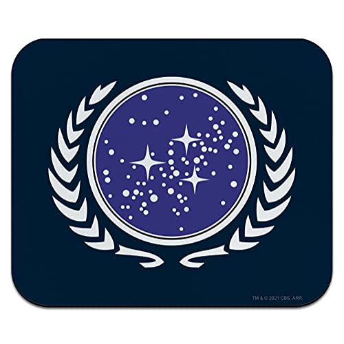Mauspad mit Star Trek United Federation of Planets Logo, flaches Profil, dünnes Gummi-Mauspad Mauspad mit Star Trek United Federation of Planets Logo, flaches Profil, dünnes Gummi-Mauspad von GRAPHICS & MORE