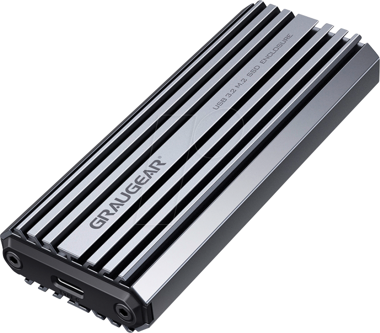 GG 18003 - Externes M.2 NVMe SSD Gehäuse mit USB 3.1, IP66 von GRAUGEAR