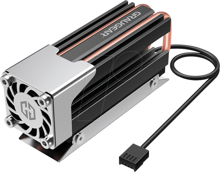 GG 18006 - Heatpipe Kühler für M.2 NVMe SSD, PWM von GRAUGEAR