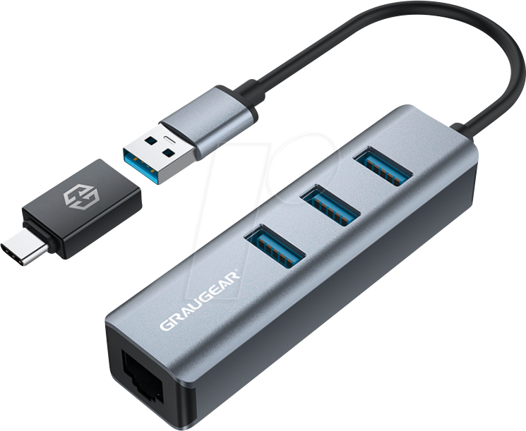 GG 18015 - Dockingstation, USB 3.0 Typ-A/-C von GRAUGEAR