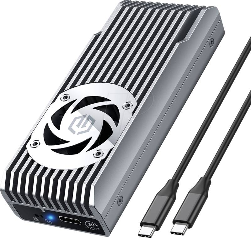GG 18113 - Externes M.2 NVMe SSD Gehäuse mit USB 3.2 von GRAUGEAR