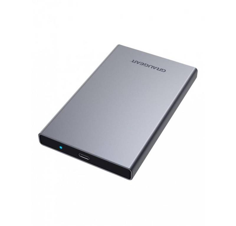 GRAUGEAR Festplatten-Gehäuse G-2501-AC-10G, externes Festplatten Gehäuse für 2,5 HDD SSD USB 3.2 Aluminiumgehäuse" von GRAUGEAR