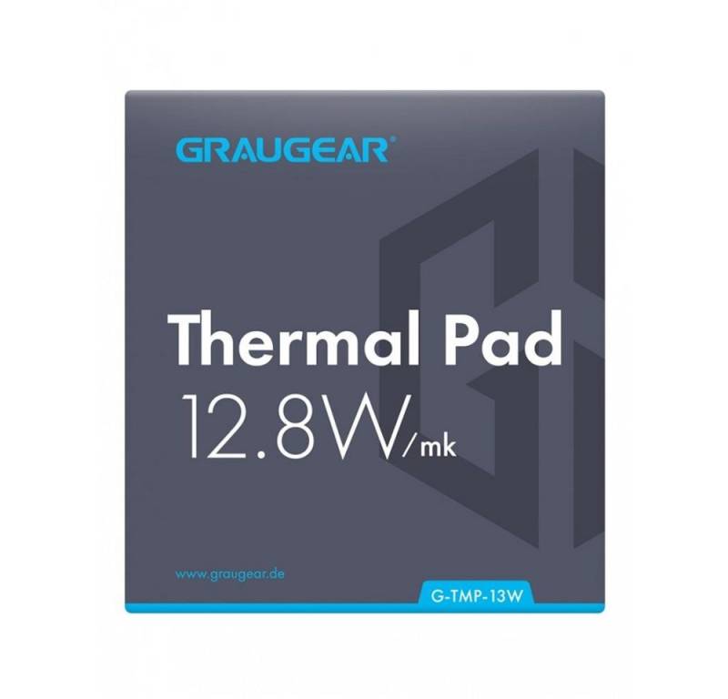 GRAUGEAR Wärmeleitpaste G-TMP-13W, Universal Wärmeleitpad für CPU oder Speicher 12.8W / mk 100x45x1mm von GRAUGEAR