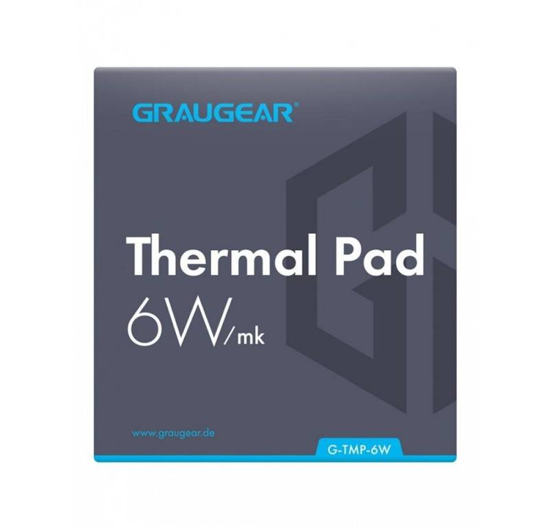 GRAUGEAR Wärmeleitpaste G-TMP-6W, Wärmeleitpad für CPU oder Speicher, 100 x 100 x 1 mm, 100x100 x 1,5 mm von GRAUGEAR