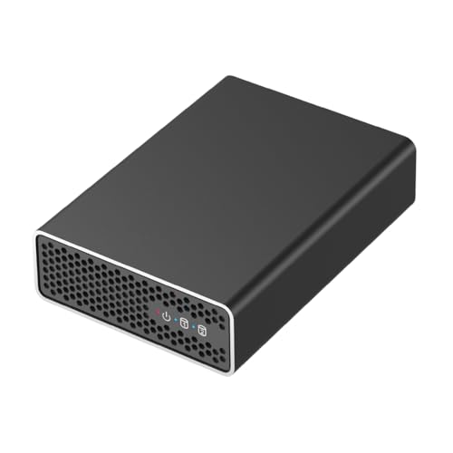 RAID Gehäuse Aluminium, Für 2X 2,5” SATA SSD/HDD, USB 3.2 Gen2, Extrem schnelle Datenübertragung, Vielseitige RAID-Modi von GRAUGEAR