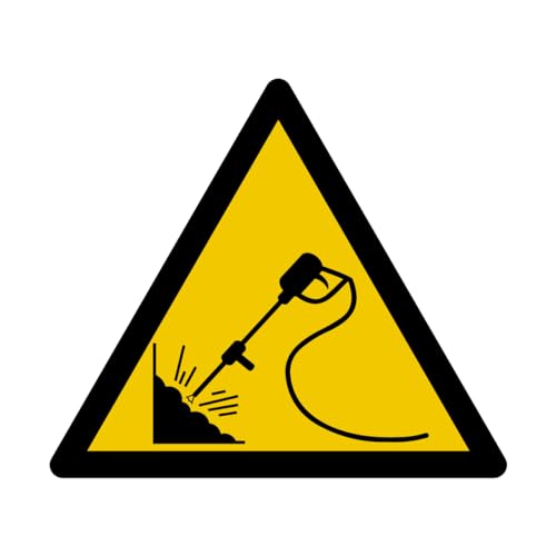 W252 - Hochdruckreiniger - Warnschild - Maße wählbar - Norm ISO 7010 von GRAVURE CONCEPT