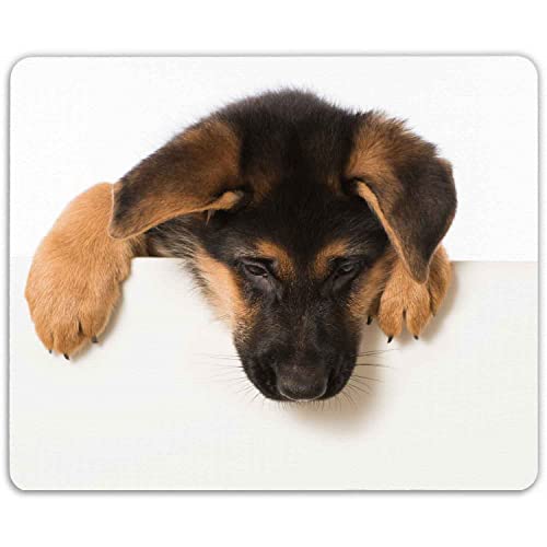 GRAVURZEILE Bedrucktes Mauspad - Design mit Hund - Mousepad für Büro & Gaming - rutschfeste Gummi-Unterseite - 23 x 19 cm - strapazierfähig - Geschenk für Tierliebhaber Arbeit Kinder & Gamer von GRAVURZEILE