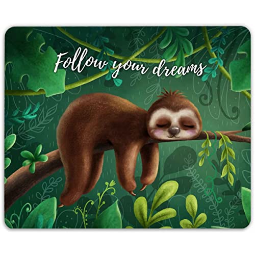 GRAVURZEILE Bedrucktes Mauspad - im Follow Your Dreams Design - Mousepad für Büro & Gaming - rutschfeste Gummi-Unterseite - 23 x 19 cm - strapazierfähig - Geschenk für Arbeit Kinder & Gamer GRAVURZEILE Bedrucktes Mauspad - im Follow Your Dreams Design - Mousepad für Büro & Gaming - rutschfeste Gummi-Unterseite - 23 x 19 cm - strapazierfähig - Geschenk für Arbeit Kinder & Gamer von GRAVURZEILE