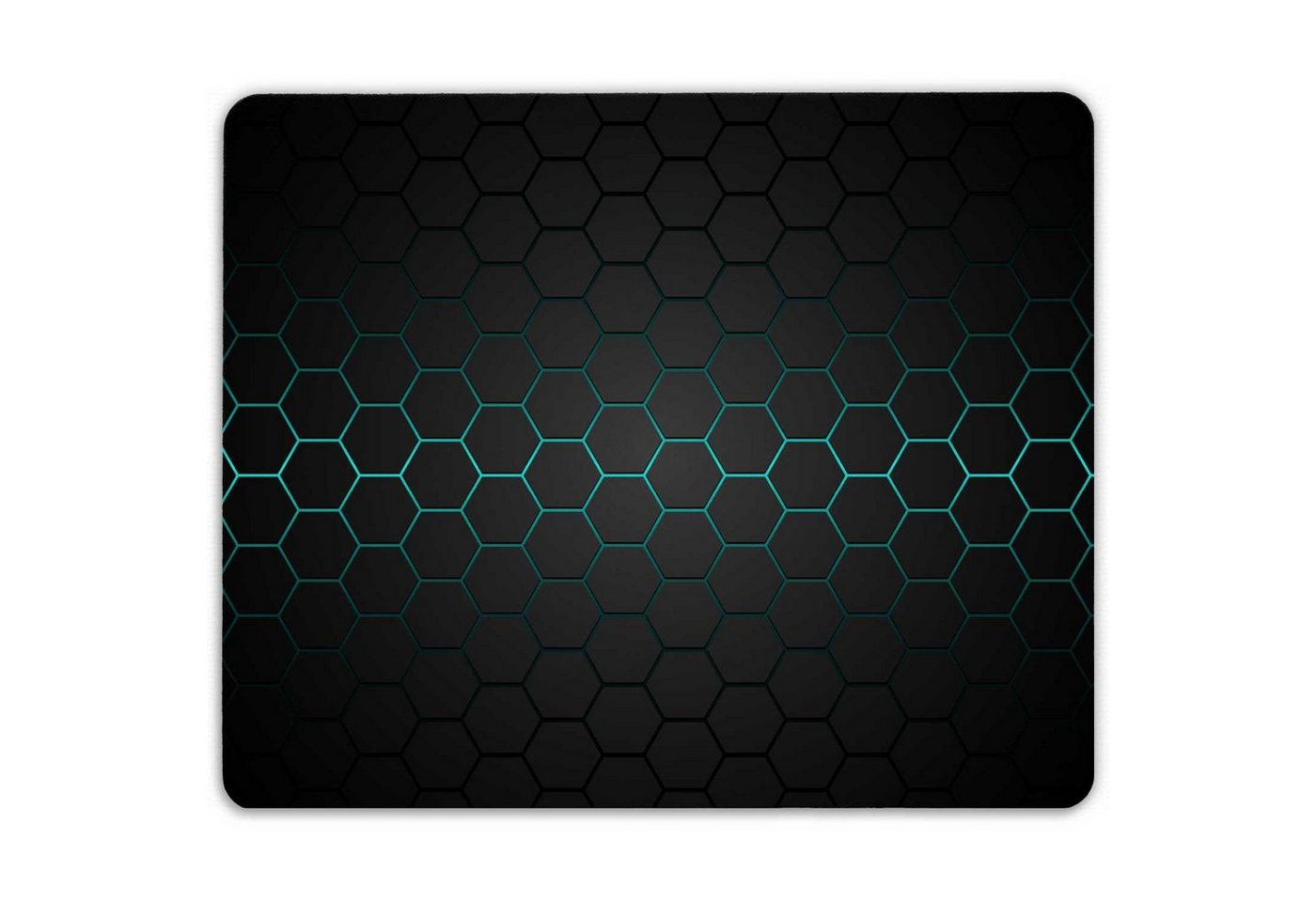 GRAVURZEILE Mauspad Bedrucktes Mousepad - im Hexagon Design - Büro & Gaming von GRAVURZEILE