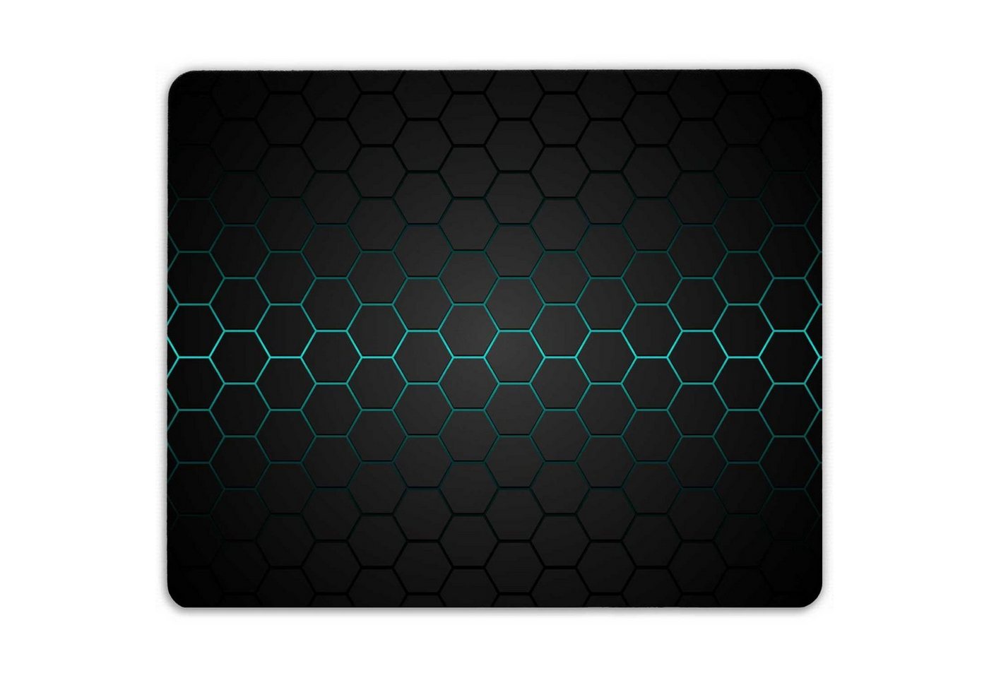 GRAVURZEILE Mauspad Bedrucktes Mousepad - im Hexagon Design - Mousepad für Büro & Gaming - rutschfeste Gummi-Unterseite - 23 x 19 cm - strapazierfähig - Geschenk für Kinder & Gamer von GRAVURZEILE