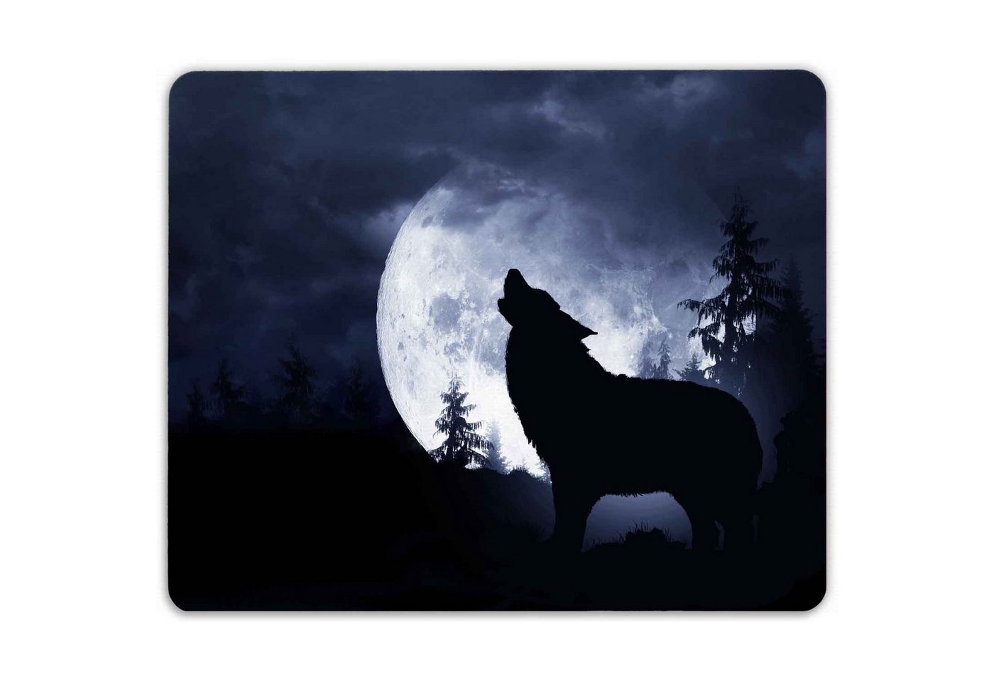 GRAVURZEILE Mauspad im Wolf Design - Bedrucktes Mousepad -, Geschenk für Familie & Freunde von GRAVURZEILE