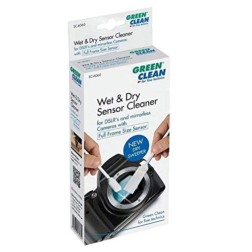 GREEN CLEAN Dry Sweeper´s Wet und Dry Sensorreinigung Vollformat-Kameras Reinigungs Kit für DSLR Kamera, Blau, SC-6060, 30 centimeters von GREEN CLEAN