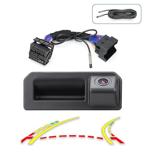 GREENAUTO MQB PQ Stereo-Monitor CanBus Rückfahrkamera für dynamische Flugbahn für Bora Tayron Passat Sagitar Tharu Audi A5 Q5L Q3 Jetta VS5 VS7 Kodiaq Kamiq Karoq von GREENAUTO