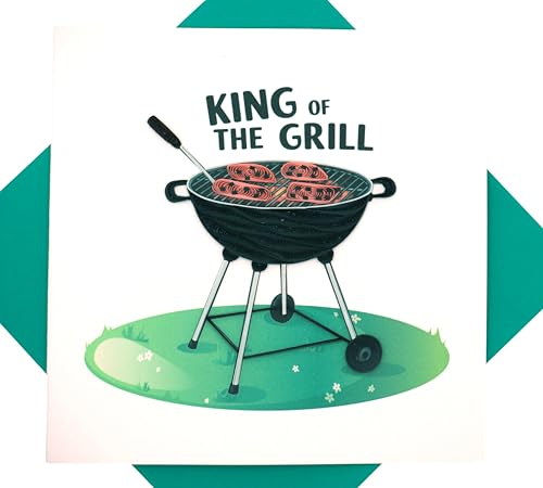 King of the Grill, Quilling-Karte, 3D, einzigartige, handgefertigte Design-Grußkarte für Geburtstag, Valentinstag, Muttertag, Frühling, Vatertag, Abschluss, Hochzeit, Jahrestag, Dankeschön, Genesung King of the Grill, Quilling-Karte, 3D, einzigartige, handgefertigte Design-Grußkarte für Geburtstag, Valentinstag, Muttertag, Frühling, Vatertag, Abschluss, Hochzeit, Jahrestag, Dankeschön, Genesung von GREENHANDSHAKE