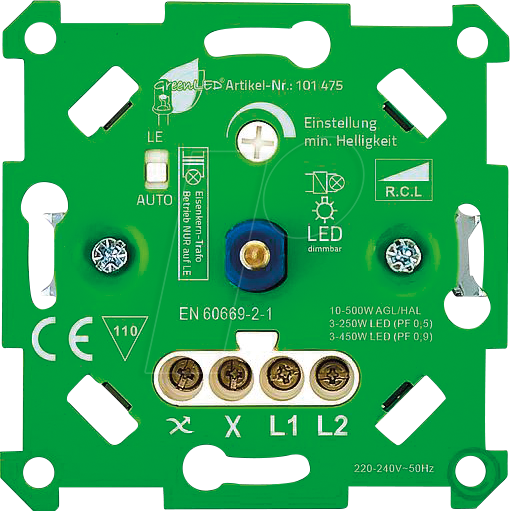 GL 190040GRL - Auto-Detekt-Dimmer für LED + Standard automatisch von GREENLED