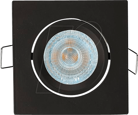 GL 4333 - Deckeneinbauring, eckig, schwenkbar, schwarz von GREENLED