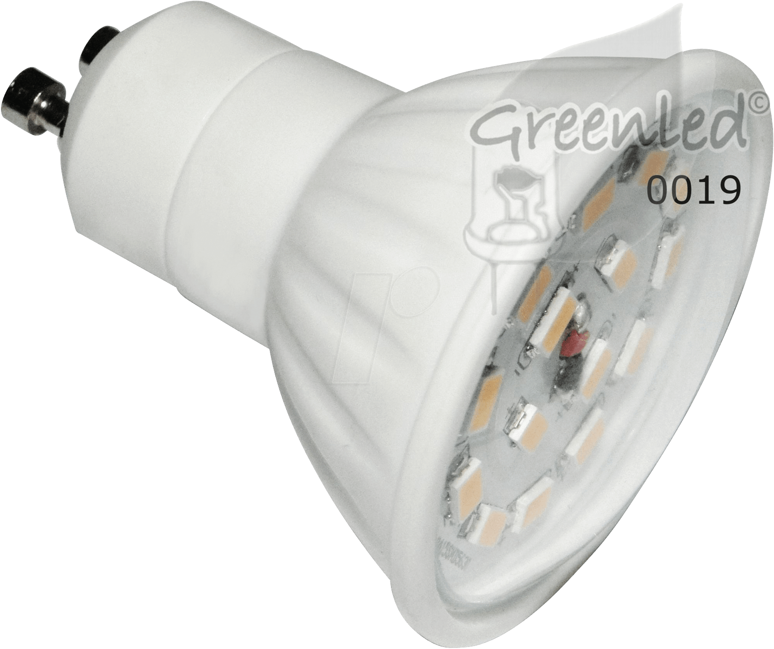 GL GU10 0019 - LED-Strahler GU10, 5 W, 370 lm, 3000 K, dimmbar von GREENLED