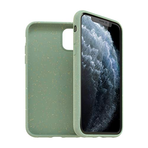 KMP Biologisch-abbaubare Schutzhülle für iPhone 11 Mint-Green von GREENU