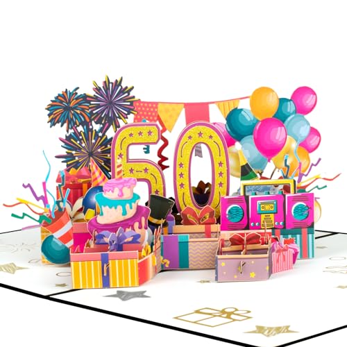 GREETING ART 60. Geburtstagskarte,Geburtstagskarte zum 60. Pop Up Grußkarten,3D Pop Up Karte Geburtstag,Geburtstagskartenfür Männer und Frauen zum Jubiläum von GREETING ART