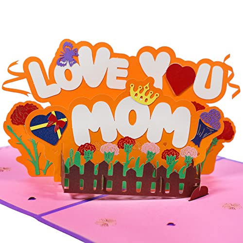 GREETING ART Muttertagskarte, Muttertag, Geburtstagskarte für Mama Special, 3D Pop Up Grußkarte, Geschenk für Mama Geburtstag, 3D Pop Up Grußkarte, Geschenk für Mama Oma Geburtstag von GREETING ART