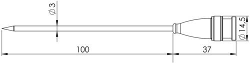Greisinger GF 2T Einstechfühler -70 bis 250°C Fühler-Typ Pt1000 Greisinger GF 2T Einstechfühler -70 bis 250°C Fühler-Typ Pt1000 von GREISINGER