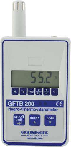 Greisinger GFTB 200 Luftfeuchtemessgerät (Hygrometer) 0% rF 100% rF Taupunkt-/Schimmelwarnanzeige von GREISINGER