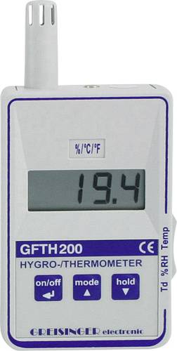 Greisinger GFTH 200-WPF4 Temperatur-Messgerät kalibriert (ISO) -25 - 70°C Fühler-Typ Pt1000 von GREISINGER