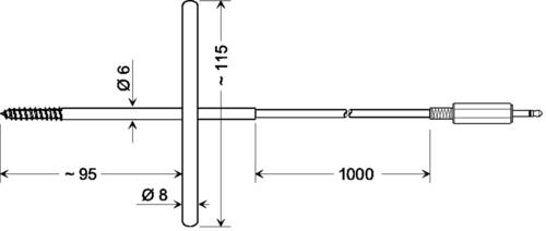 Greisinger GGF 175 Gefriergutfühler -70 bis 200°C Fühler-Typ Pt1000 von GREISINGER