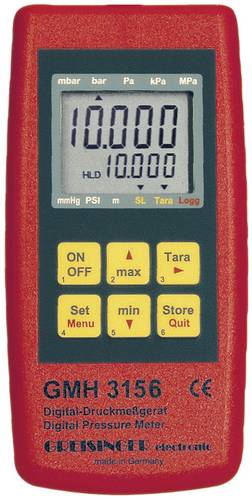 Greisinger GMH 3156 Druck-Messgerät Luftdruck, Flüssigkeiten 2.5 - 400 bar mit Datenloggerfunktion von GREISINGER