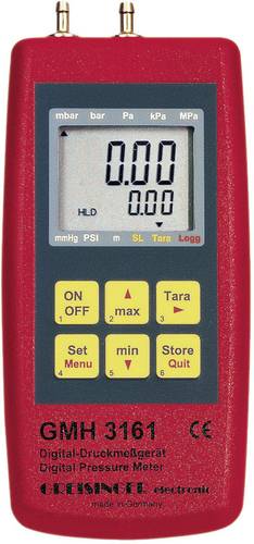 Greisinger GMH 3161-01 Druck-Messgerät Luftdruck, Nicht aggressive Gase, Korrosive Gase -0.001 - 0. von GREISINGER