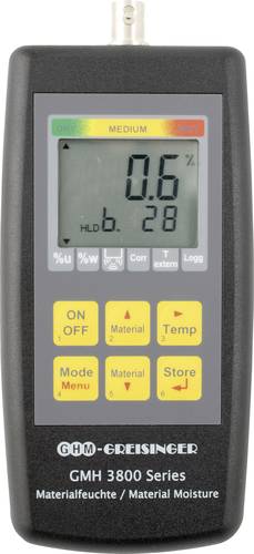 Greisinger GMH3831 Materialfeuchtemessgerät Messbereich Baufeuchtigkeit (Bereich) 0 bis 100% vol Me von GREISINGER