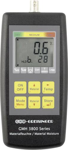Greisinger GMH3851 Materialfeuchtemessgerät Messbereich Baufeuchtigkeit (Bereich) 0 bis 0.5% vol Me von GREISINGER