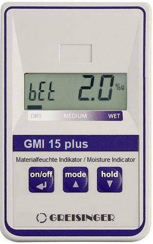 Greisinger GMI15-plus Materialfeuchtemessgerät Messbereich Baufeuchtigkeit (Bereich) 0.0 bis 8.0% M von GREISINGER