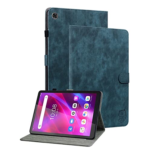 GRENJ Ooboom Hülle für Xiaomi Pad 5 Pro 12,4", Süßer Tiger Magnetische Flip Folio Smart Cover PU Leder Schutzhülle Tasche Brieftasche Wallet Case Ständer Kartenfächer - Dunkelgrün von GRENJ