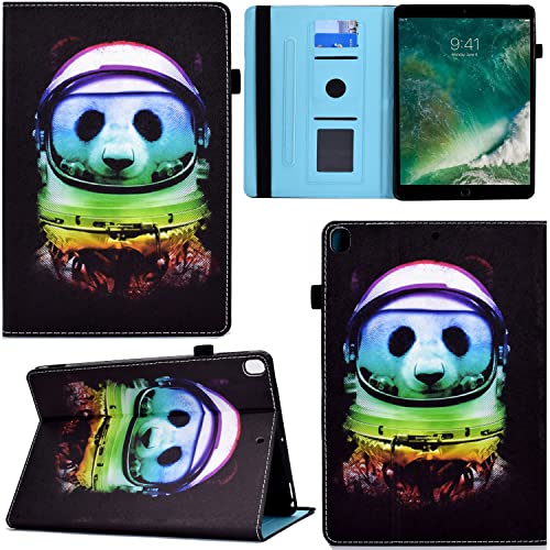 GRENJ Ooboom Hülle für iPad Mini1/2/3/4/5, PU Leder Flip Smart Cover Schutzhülle Tasche Brieftasche Wallet Case Schale Ständer mit Kartenfächer Gummiband - Panda von GRENJ