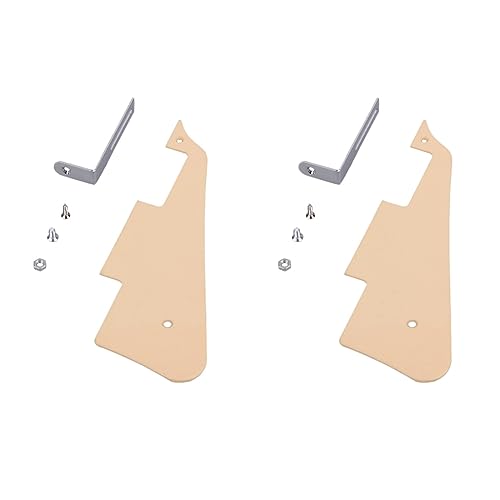 GREOHNMPAW 2X Gitarren Pickguard Cream Einlagige Schutzplatte Pickguard für LP Gitarrenteile GREOHNMPAW 2X Gitarren Pickguard Cream Einlagige Schutzplatte Pickguard für LP Gitarrenteile von GREOHNMPAW