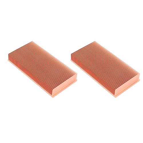 GREOHNMPAW 2X Kupferkühlkörper 100X50X15mm Skiving Fin Kühlkörper Kühler für Elektronischen RAM Chip LED VGA Kühler GREOHNMPAW 2X Kupferkühlkörper 100X50X15mm Skiving Fin Kühlkörper Kühler für Elektronischen RAM Chip LED VGA Kühler von GREOHNMPAW