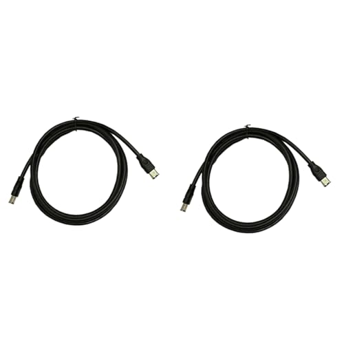 GREOHNMPAW 2X Schwarzes IEEE 1394 Firewire 400 auf Firewire 400 Kabel, 6-Polig / 6-Polig Stecker/Stecker - 10 Fuß von GREOHNMPAW
