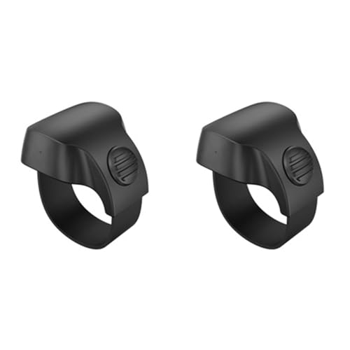 GREOHNMPAW 2X Tragbares MiNi Bluetooth 5.1 Telefon Selfie-AuslöSer-Fernbedienungsring Drahtloser Smart-Fernbedienungsring (Schwarz) von GREOHNMPAW