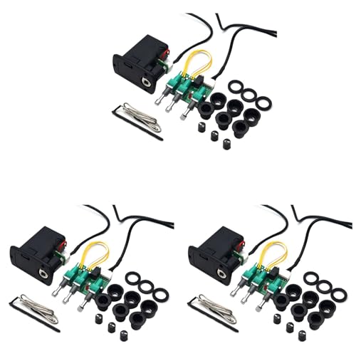 GREOHNMPAW 3X 3 Band Acoustic Classical Guitar Equalizer Guitarra EQ Preamp Concise Bass Tone Volume Einstellbarer Violao Pickup von GREOHNMPAW