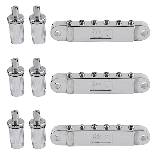 GREOHNMPAW 3X Silber Tune-O- E-Roller Sattelbrücke Lp E-Gitarrenbrücke Made Im Korea GREOHNMPAW 3X Silber Tune-O- E-Roller Sattelbrücke Lp E-Gitarrenbrücke Made Im Korea von GREOHNMPAW