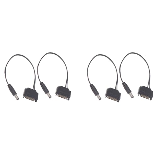 GREOHNMPAW 4 Stück DC Kabel Power Netzteil SATA Revolution DC 5521 12V Power Netzteil SATA zu DC Kabel von GREOHNMPAW