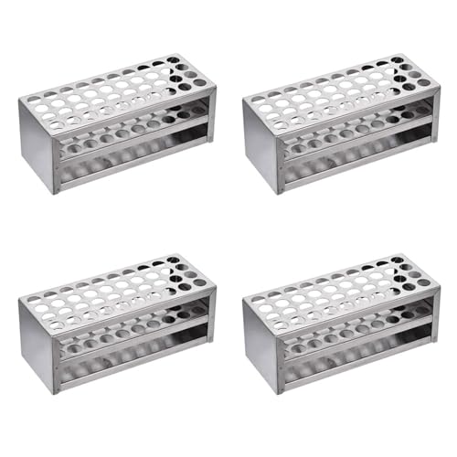 GREOHNMPAW 4 Stücke 14 mm 40-Loch-Aluminium-Reagenzglasgestell Multifunktionale Labor-Reagenzglashalter-Laborausrüstung GREOHNMPAW 4 Stücke 14 mm 40-Loch-Aluminium-Reagenzglasgestell Multifunktionale Labor-Reagenzglashalter-Laborausrüstung von GREOHNMPAW