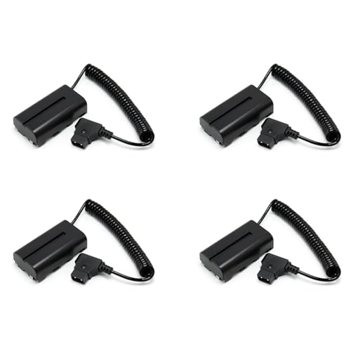 GREOHNMPAW 4X Gewickeltes D-Tap-Zu-L-Series-F550-Dummy-Kabel für/Shinobi Small Hd/-Kameramonitor von GREOHNMPAW