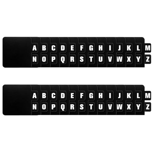 GREOHNMPAW 52 Stück Schallplatten-Trennwände, DVD-Alphabet-Trennwände, Alphabet-Trennwände, Schallplatten-Organizer mit Alphabet GREOHNMPAW 52 Stück Schallplatten-Trennwände, DVD-Alphabet-Trennwände, Alphabet-Trennwände, Schallplatten-Organizer mit Alphabet von GREOHNMPAW
