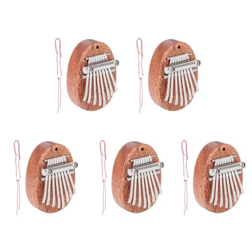 GREOHNMPAW 5X 8 SchlüSsel Mini Kalimba Exquisite Finger Daumen Klavier Marimba Musical Gutes Zubehör AnhäNger Geschenk von GREOHNMPAW